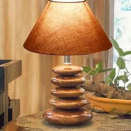 devansh Table Lamp with Wooden Base-picture-21
