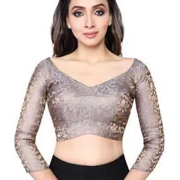 rene Floral Print Back-Open Blouse-picture-31