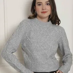 nobarr Women Round-Neck Pullover with Ribbed Hem-picture-12