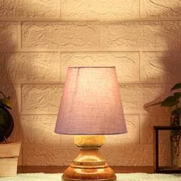 devansh Wood Table Lamp with Shade-picture-39