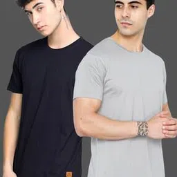 paul street Men Pack of 2 Regular Fit Crew-Neck T-Shirts-picture-44