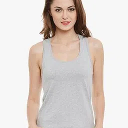 clovia Women Heathered Scoop-Neck Camisole-picture-16