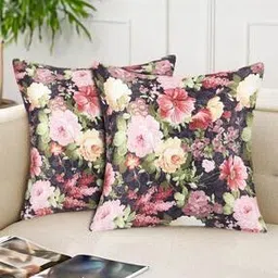 tesmare Set of 2 Floral Print Cushion Covers 24" x 24"-picture-13