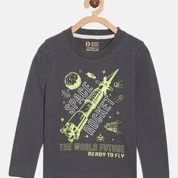 dixcy scott originals Boys Graphic Print Regular Fit Crew-Neck T-Shirt-picture-13