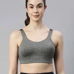 enamor Heathered Non-Wired Sports Bra-picture-10