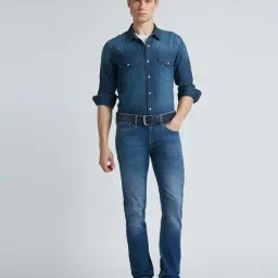pepe jeans Men Lightly Washed Slim Fit Jeans image 1