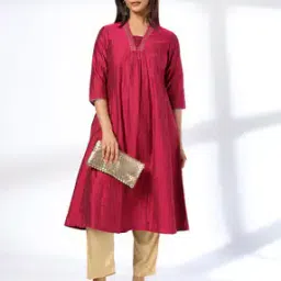 avaasa mix n' match Women A-Line Kurta with Insert Pockets-picture-38