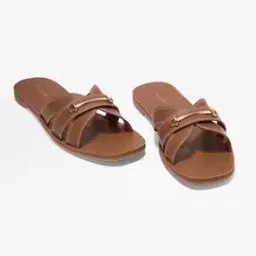 forever glam by pantaloons Women Multi-Strap Slip-On Flat Sandals-picture-22