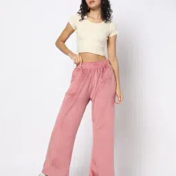 yousta Women Straight Track Pants with Insert Pockets image 1