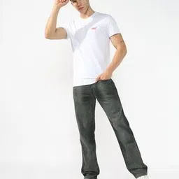 Men Naruto Straight Tinted Vintage Wash Jeans-image-9