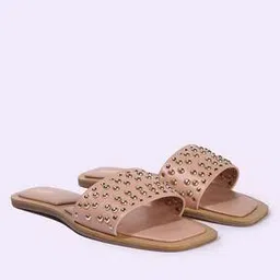 outryt by azorte Women Square-Toe Slip-On Flat Sandals-picture-18