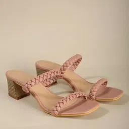 acai Block Heels with Knotted Straps-picture-42