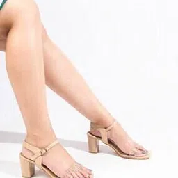 selfiee Women Square-Toe Chunky-Heeled Sandals-picture-23