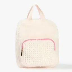Girls Fur Backpack with Adjustable Strap-image-35