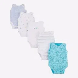 Pack of 5 Cotton Bodysuits-image-10