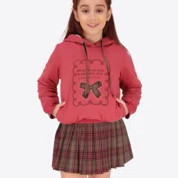 cutecumber Girls Checks Skirt with Top image 1