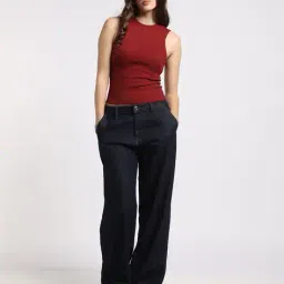 outryt by azorte Ribbed Regular Fit Crew-Neck T-Shirt image 1