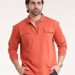 maniac Men Oversized Polo T-Shirt with Flap Pockets-picture-6