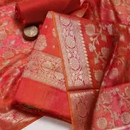 mbz.in by meena bazaar Women Woven Unstitched Dress Material-picture-13