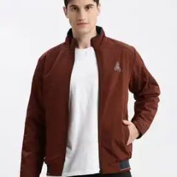 showoff Men Regular Fit Zip-Front Bomber Jacket-picture-34