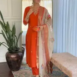 styleelite Women Embroidered Straight Kurta Set-picture-21