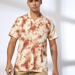 dnmx Men Tie & Dye Print Regular Fit Shirt-picture-48