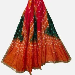molcha by babita singh Bandhani Print Dupatta with Lace Border-picture-12