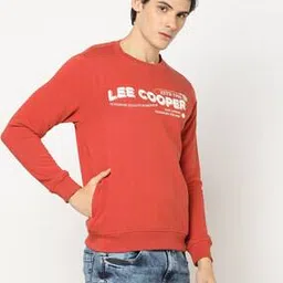 lee cooper Brand Print Regular Fit Crew-Neck Sweatshirt-picture-47