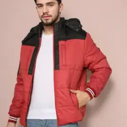 the indian garage co Colourblock Slim Fit Hooded Jacket-picture-40
