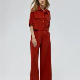 cover story Women Boxy Fit Crop Shirt image 1