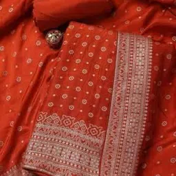 mbz.in by meena bazaar Women Floral Woven 3-Piece Unstitched Dress Material-picture-43