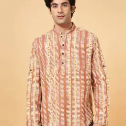 indus route by pantaloons Men Regular Fit Short Kurta image 1