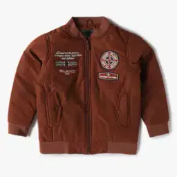 fort collins Boys Varsity Embroidered Regular Fit Bomber Jacket-picture-39