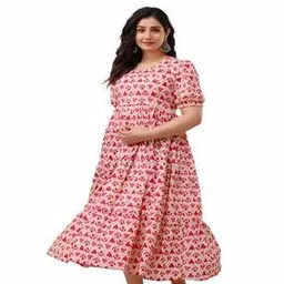biffy Women Printed Round-Neck Fit & Flare Dress-picture-49