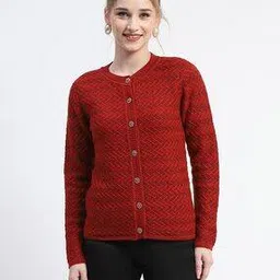 madame Women Knit Acrylic Cardigan-picture-15