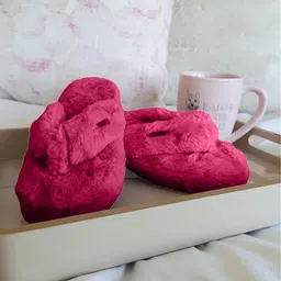 wolvesden Women's Flip-Flops & Slippers Indoor Soft Thong Fur Flip-Flop & Slippers For Women image 2