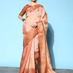 Mitera Tie and Dye Silk Cotton Saree with Zari border-image-65