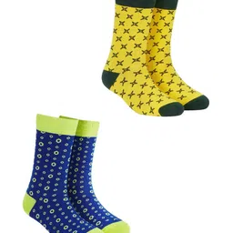 Dynamocks Unisex Pack Of 6 Patterned VIBE POP CRUISE PRIM ACE ELITE Calf-Length Socks image 5