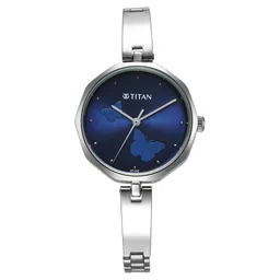Titan Karishma Quartz Analog Blue Dial Stainless Steel Strap Watch for Women-picture-27
