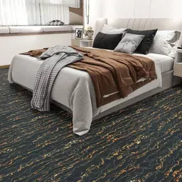 Jaamso Royals Black Marble Design Self Adhesive Waterproof Wallpaper image 1