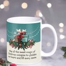 Indigifts White Xmas Dishwasher Safe Text or Slogans Printed Ceramic Glossy Mugs 330ml-picture-15