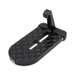 SYJBUH || Rubber Car Door Step for Car Roof Access,Rooftop Roof-Rack Folding Ladder Hooked Foot On Pegs Stand Door Lock Hook with Glass Breaker Safety Hammer for Jeep, Car, SUV image 1