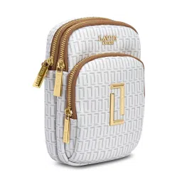 Lavie Luxe Mono Mobile White Printed Sling Bag image 2