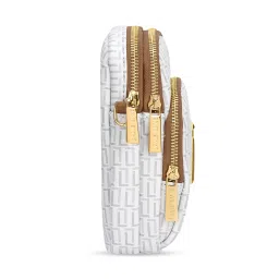 Lavie Luxe Mono Mobile White Printed Sling Bag image 3