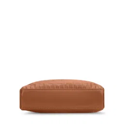 Lavie Luxe Emhemi Tan Textured Sling Bag with Pouch image 5