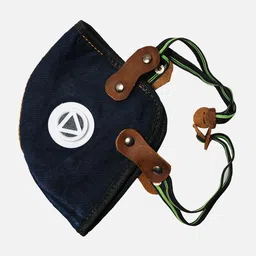 TINY HUG Kids Navy Blue And Brown 2 Ply Respiratory Face Mask image 4