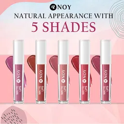 NOY Set Of 2 Matte Lips Lightweight Liquid Lipstick 4ml Each - Nude Tan-Mauve Nude image 2