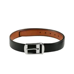 WINSOME DEAL Men Black Textured Belt-picture-31