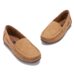 WOODLAND Women's Camel Loafers image 4