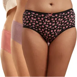 Nykd by Nykaa Hipster Panty With Outer Elastic-nyp033-assortment 3 Multi-Color (Pack of 3)-picture-11